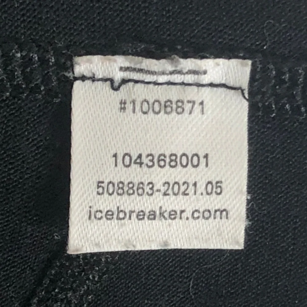 ICEBREAKER Merino 200 Oasis Thermal Leggings Men's M Black Base Layer Winter Ski